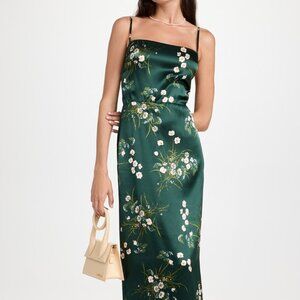 Reformation Frankie Silk Dress